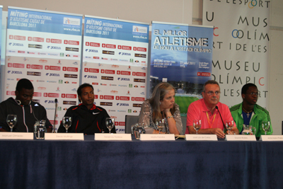 Steve Mullings, Zersenay Tadese, Maite Fandos, José Luis de Carlos i Dayron Robles