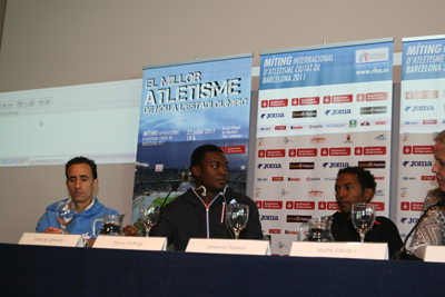 Manuel Olmedo, Steve Mullings, Zersenay Tadese i Maite Fandos